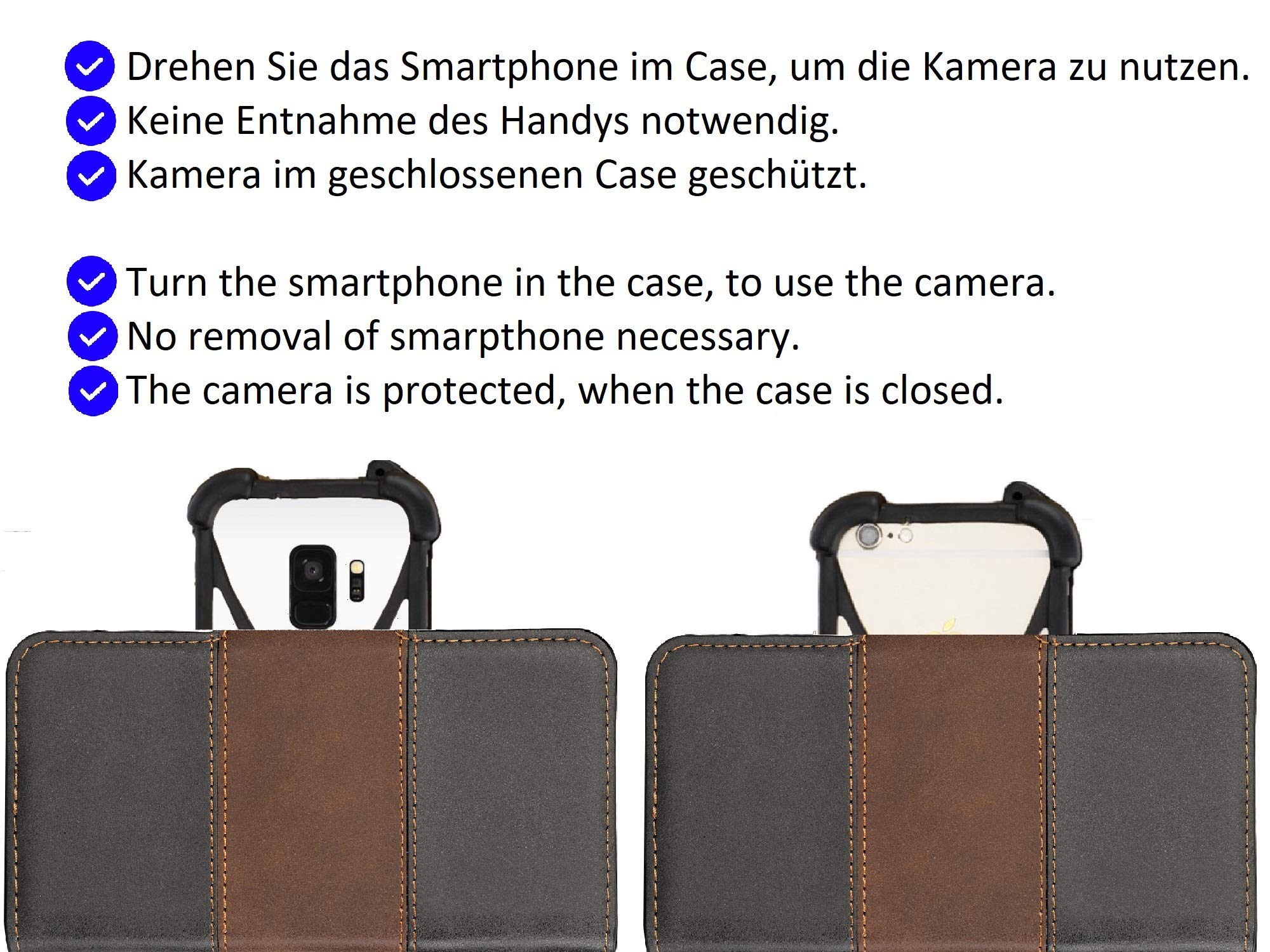 K-S-Trade Custodia Portafoglio Con Fiori Per Gigaset GS270 Plus – Pelle Sintetica Con Fessure Per Carte