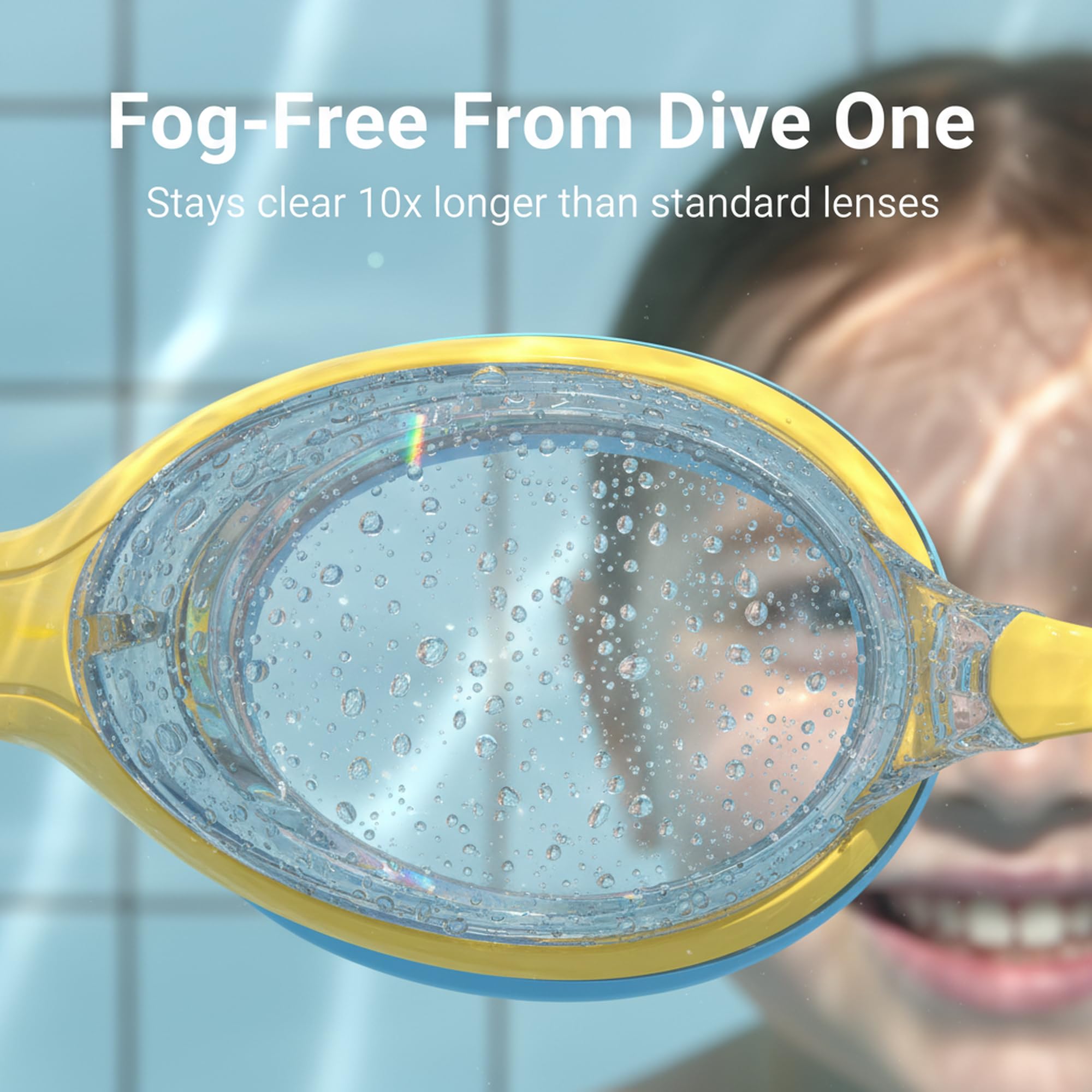 Occhialini Nuoto Bambini, Occhiali Piscina Anti-Appannamento HD, Protezione UV, Regolazione Rapida, Guarnizione in Silicone, Occhialini Piscina Unisex per Bambini dai 3 ai 14 - 3