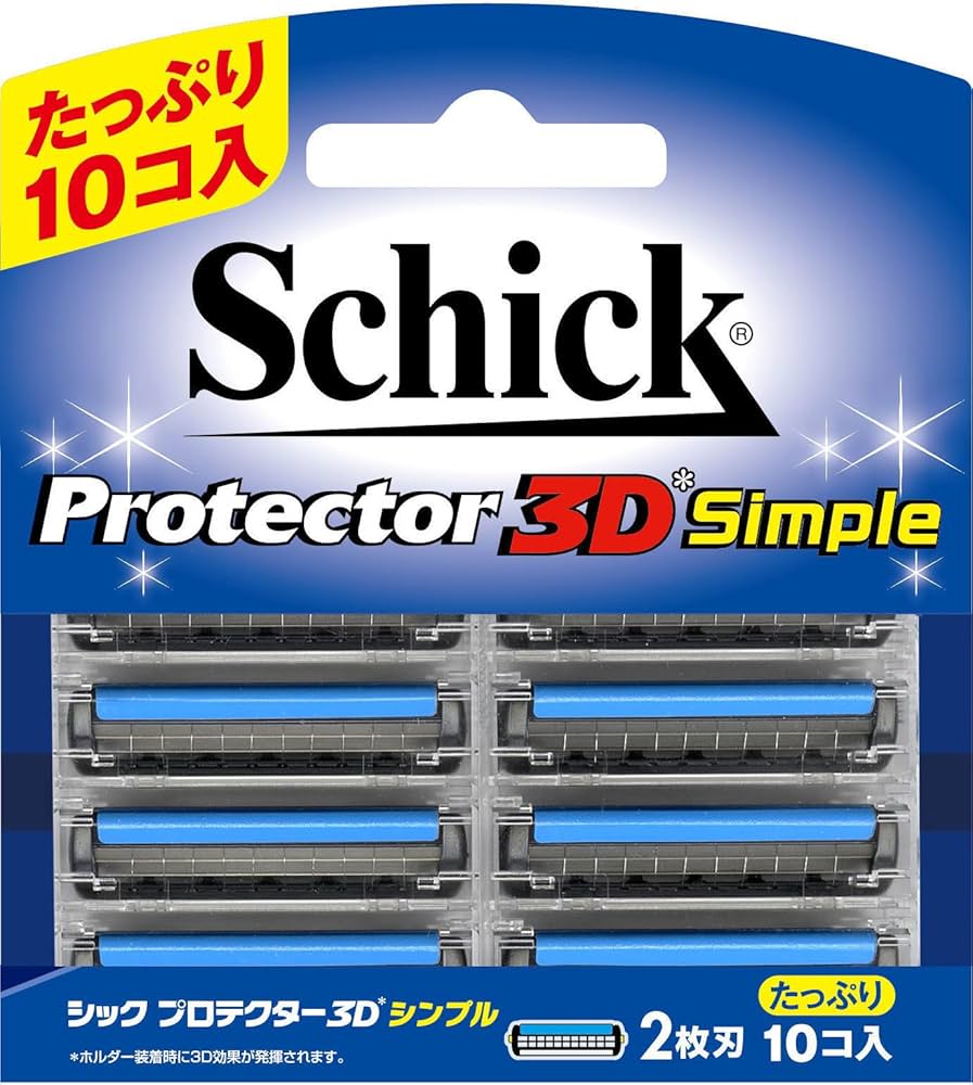 Amazon.co.jp: シック Schick プロテクター3D シンプル 替刃 (10