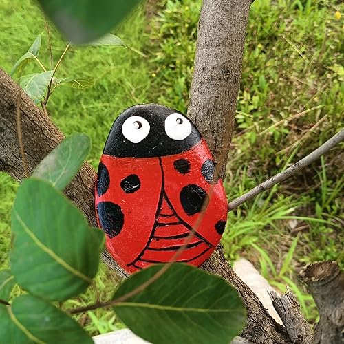 Miniatura 6 de EXJIOTA 10 rocas de río extragrandes para pintar, rocas planas de 3.9 a 4.7 pulgadas para pintar, rocas lisas para pintar, pintura rupestre para