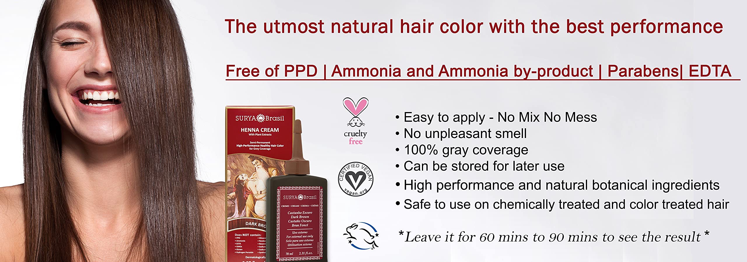 SURYA Brasil Henna Dark Brown Cream 2.37 Ounce Buy Online in United