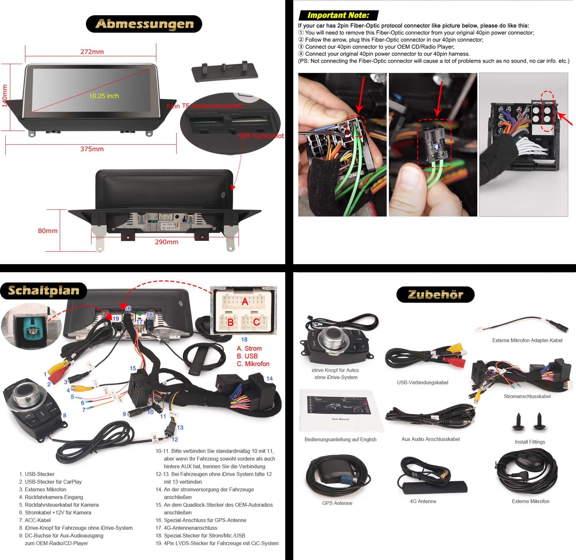 10,25" Android 13 8-rdzeniowy 4 GB RAM + 64 GB ROM radio samochodowe GPS nawigacja do BMW X1 E84 (2009-2015) CIC obsługuje bezprzewodowe CarPlay IPS Touch Screen iDrive OEM radio Bluetooth DAB+