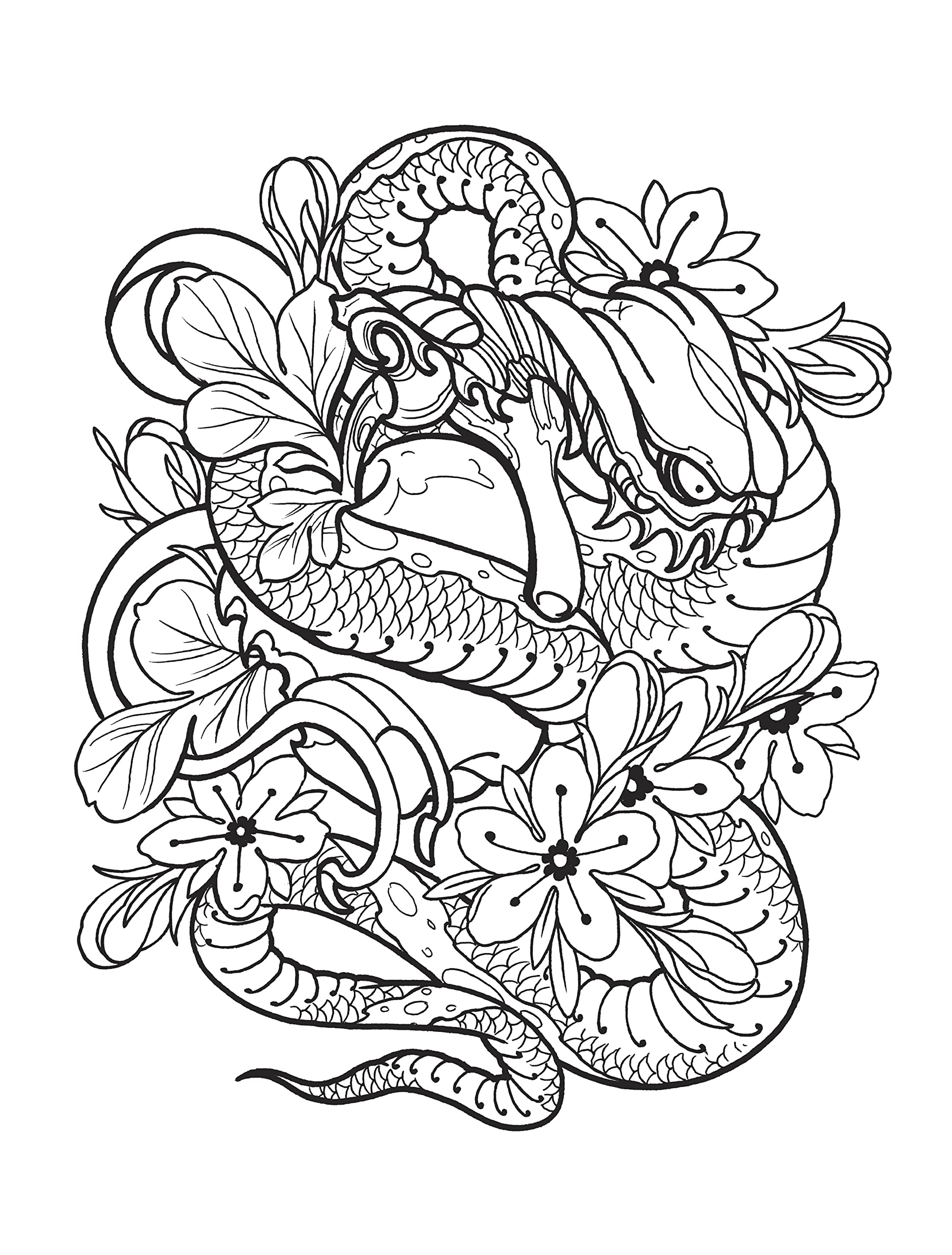 Dover Creative Haven Modern Tattoo Designs Coloring Book - Image 3