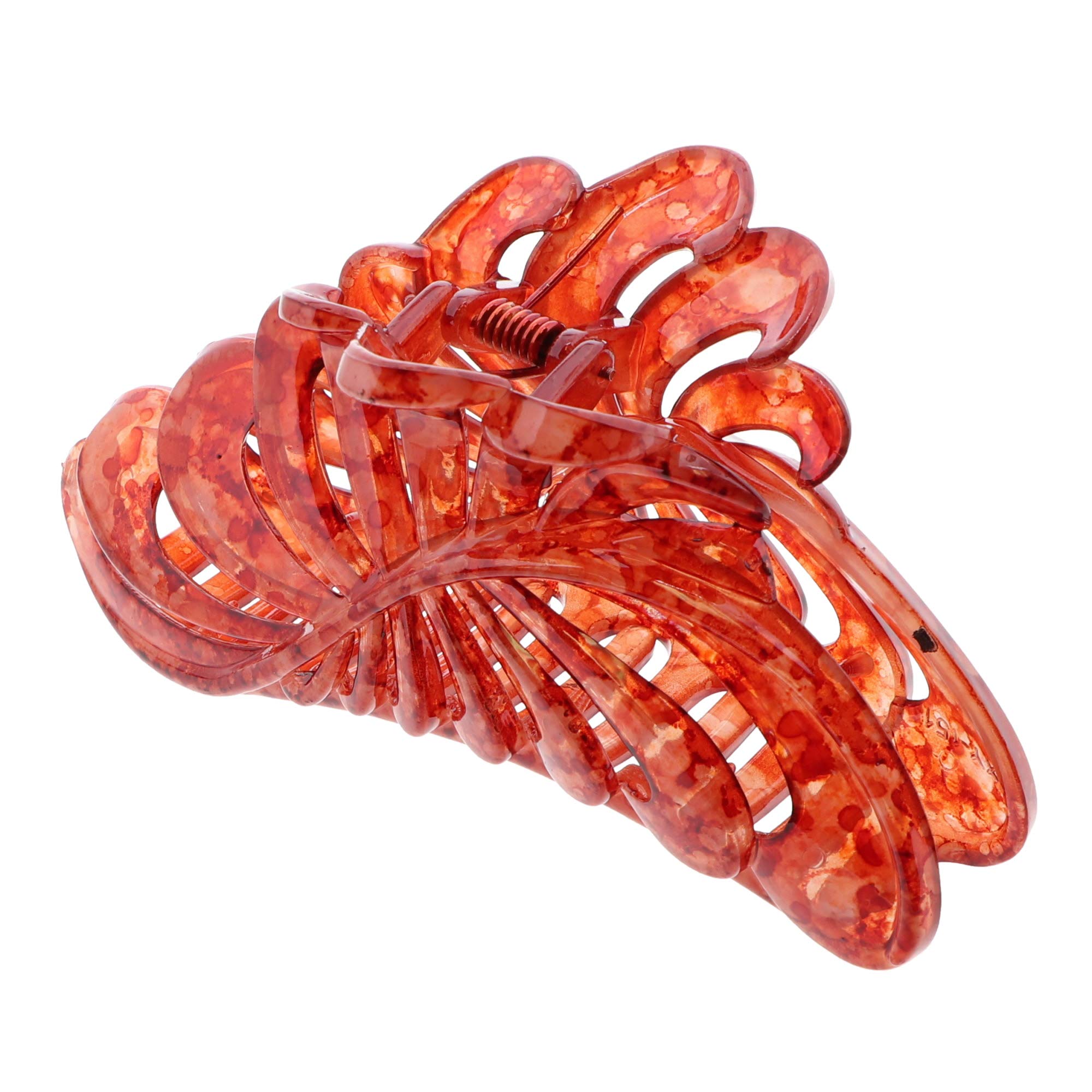 Motique Accessories 5 inch Large Jaw Clip Hair Claw with leaf design