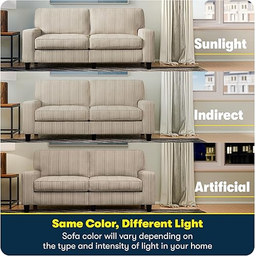 Miniatura 288 de Serta Palisades Sofás Tapizados para Sala, Sofá de Diseño Moderno, Tela, gris (Glacial Gray) gris (Glacial Gray),Beige,Marrón,Alforfón Beige,Marrón