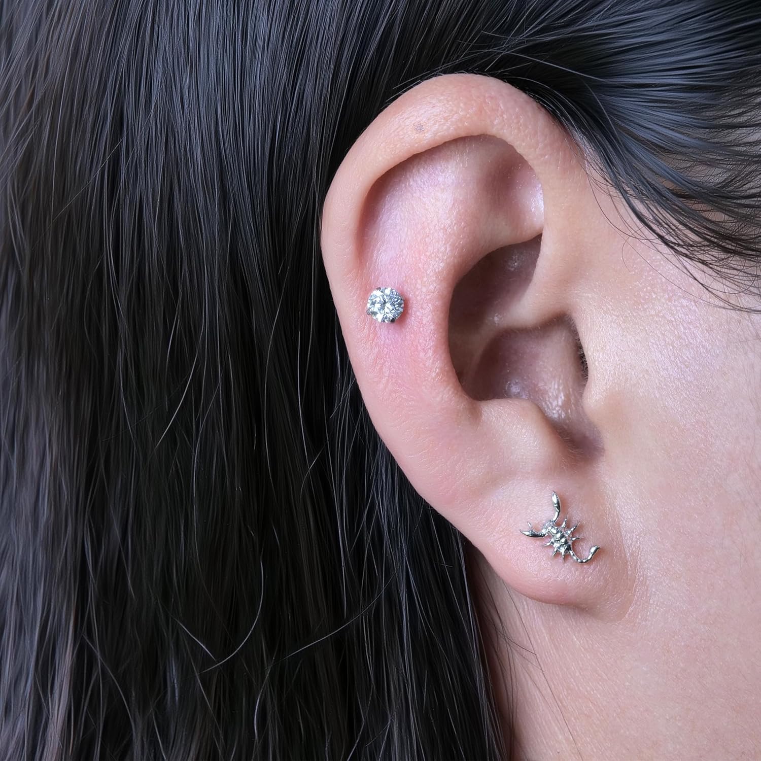 Limerencia Hypoallergenic G23 Implant Grade Titanium Screw Back Earrings Tragus 20G Helix F136 Piercing Post for Sensitive Ears Cartilage - Image 7