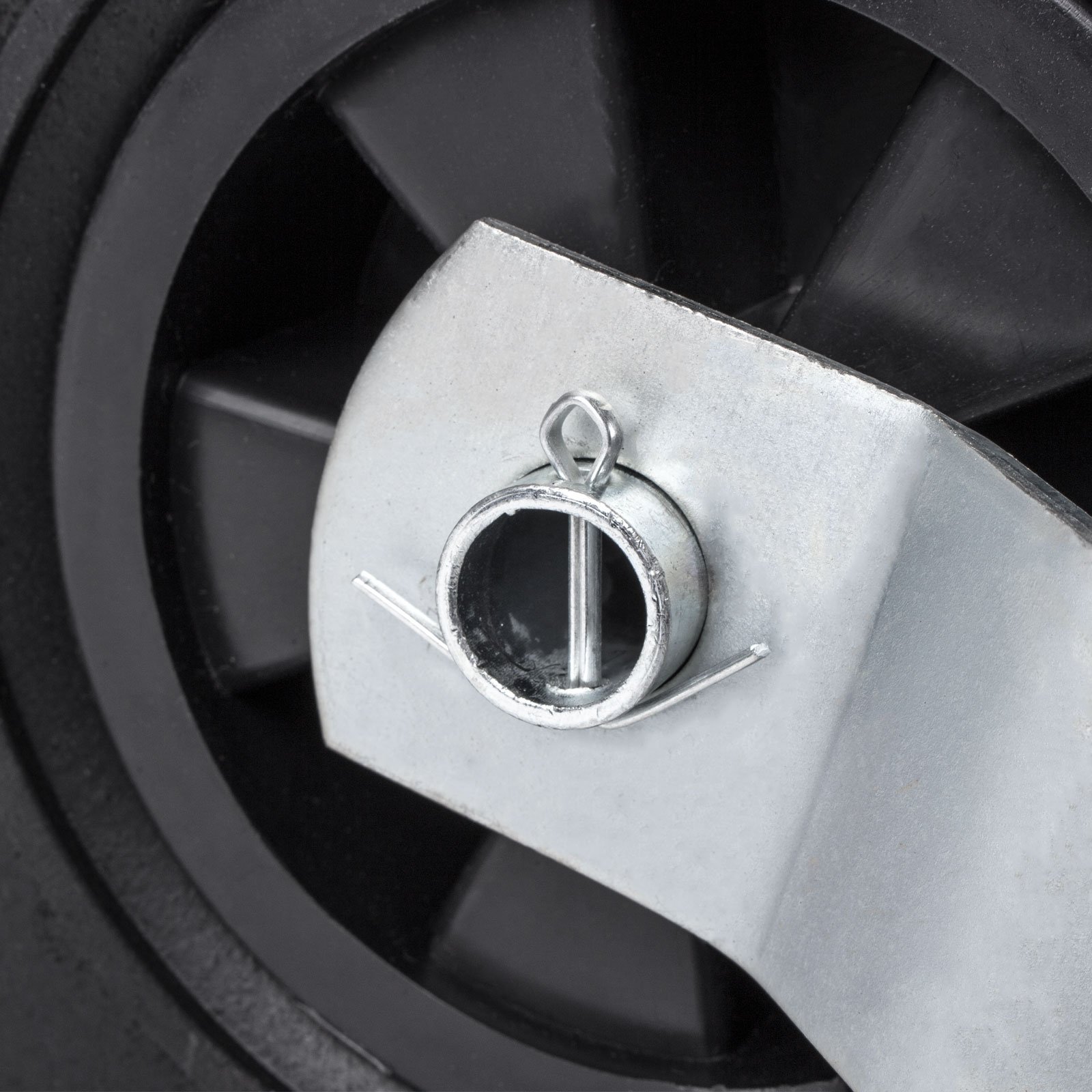 ProPlus Stützrad 48 mm mit integrierter Stüzlastwaage, Vollgummirad