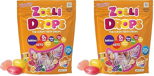 Miniatura 18 de Zollipops Clean Teeth Pops - Caramelos sin azúcar con xilitol, paletas sin colorantes, aptas para dieta keto y diabética, golosinas aprobadas por