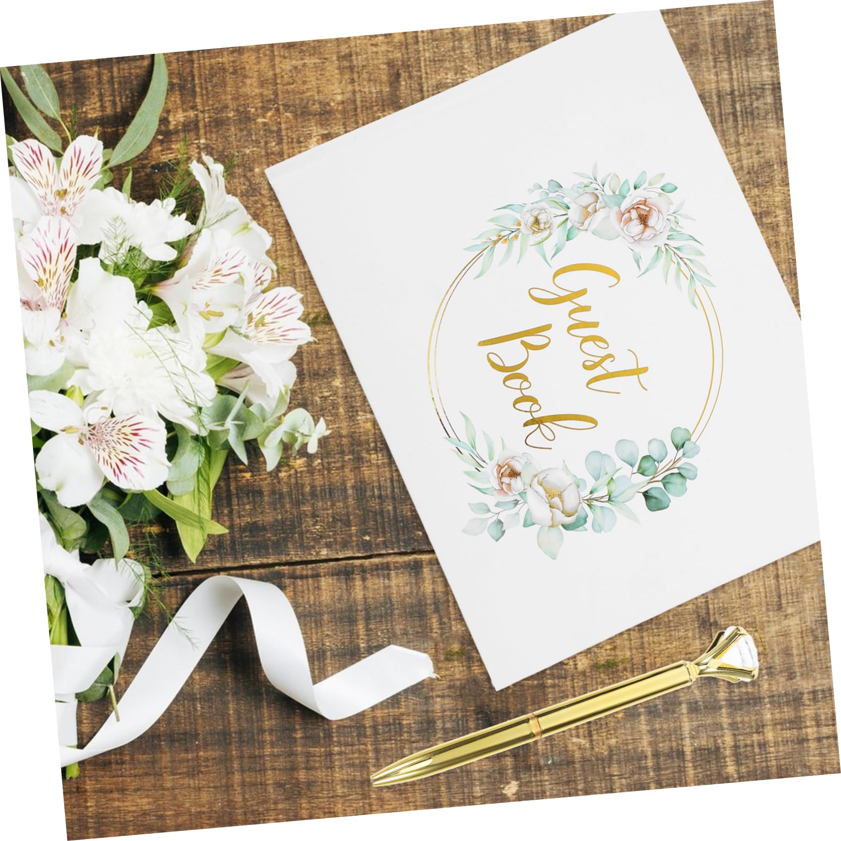 VILLCASE 1set Guest Book Per Matrimonio Album Fotografico Per Decorazione Memorabile Per Ospiti e Sposi