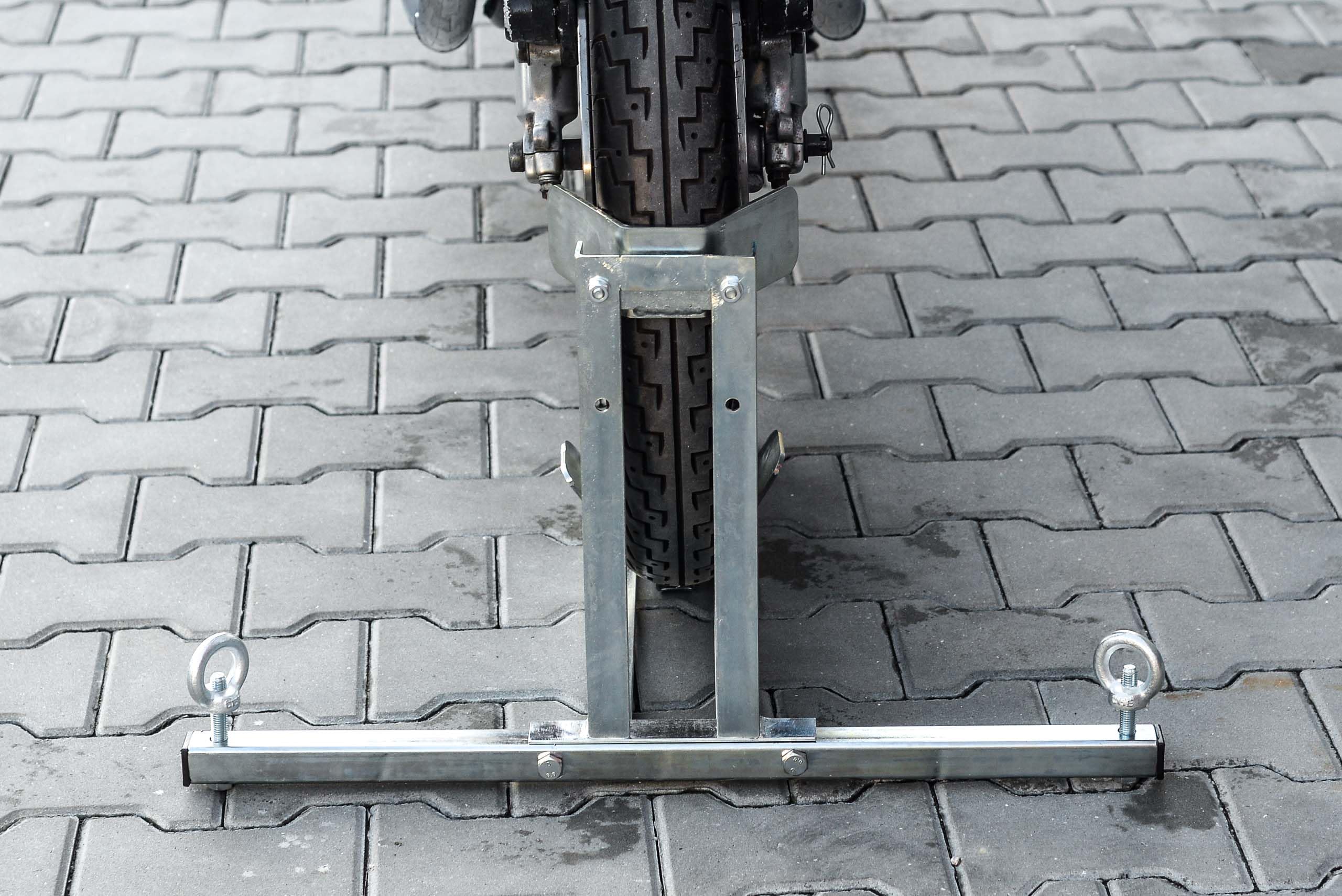 Motorradwippe Motorradständer Radwippe Transportständer für vorne HLP schwarz