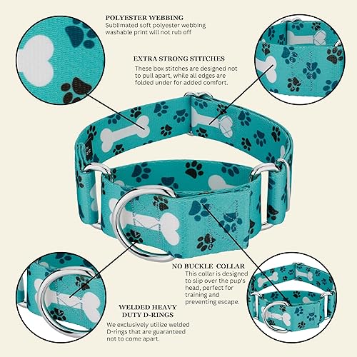 Miniatura 7 de Country Brook Petz - Collar de perro Oh My Dog Martingale - Colección Dog's Life con 1 diseño divertido (1 12 pulgadas, extra grande)