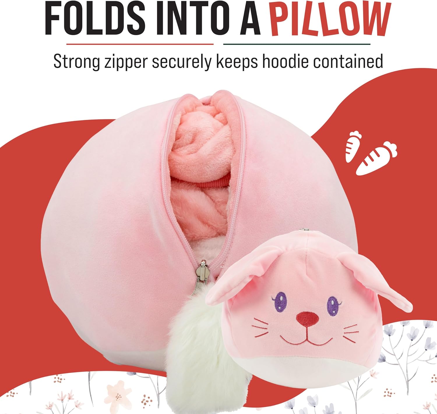 Plushible Oversized Blanket Hoodie - Comfy Wrap Cape & Front Pocket for Kids, Soft Fleece Wearable Blanket Hoodie - Image 3