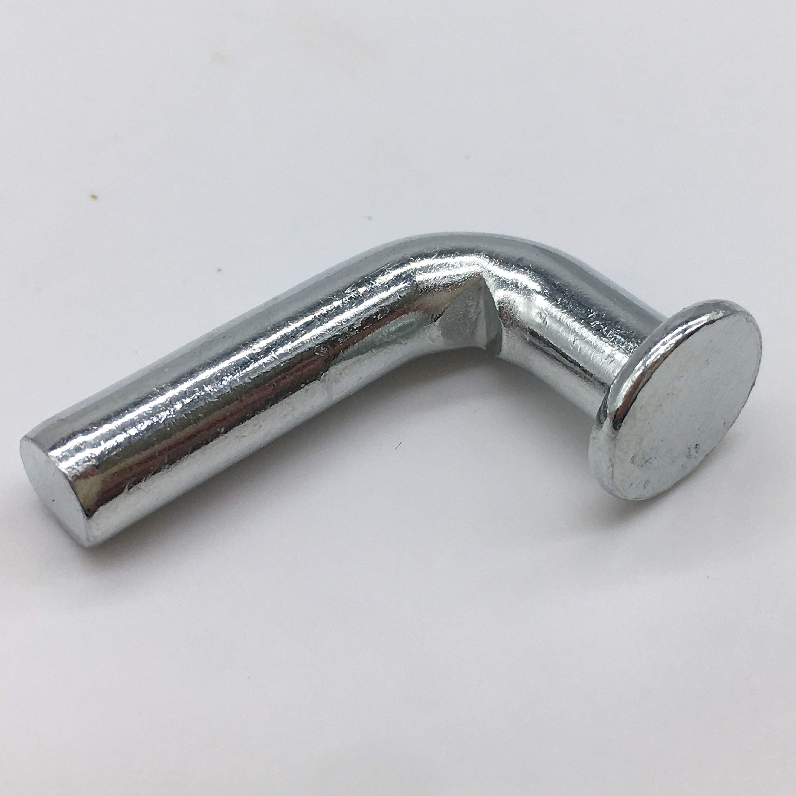 Fall von 1 Packung, 50 Stk/Packung, Universal Palettenregal-Tropfen-Pin, Breite Locker Sicherheit Clip, 37/64"| 0.57"/14.5 mm Flachkopf|Silber|M840