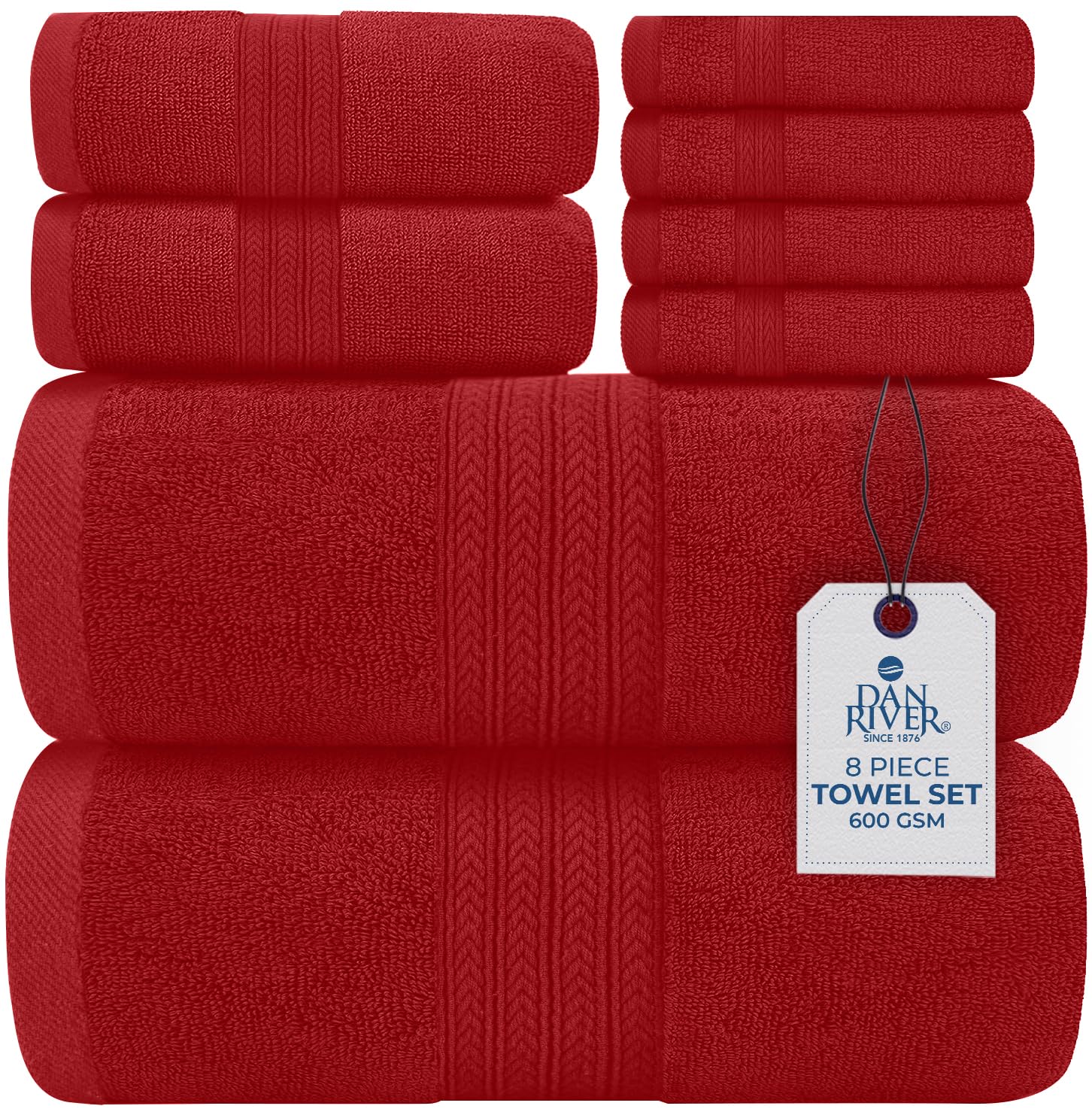 Set Asciugamani Da Bagno Dan River Jumbo 2 Pezzi - 100% Cotone 550 G/m², Morbidi E Assorbenti, Extra Large 90x180 Cm, Colore Nero