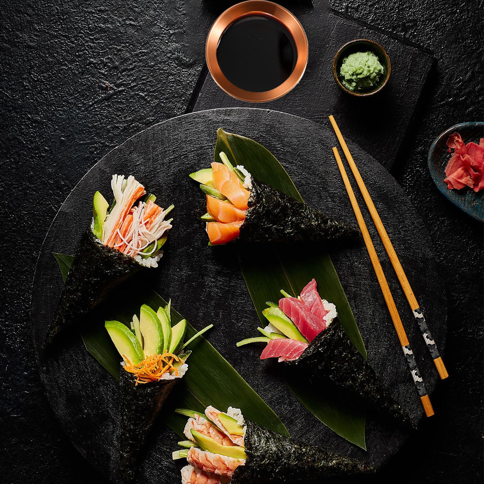 8 Ciotoline Dorate Per Salse In Acciaio Inox - HOMURY Set Di Mini Ciotole Per Sushi, Snack E Condimenti - 8.2cm X 2.7cm - Foto 13