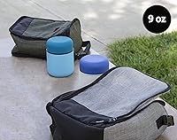 Vista 3 de MIRA Termo de alimentos aislado de 9 oz para alimentos calientes y sopa, contenedor de almuerzo al vacío de acero inoxidable compacto - blanco