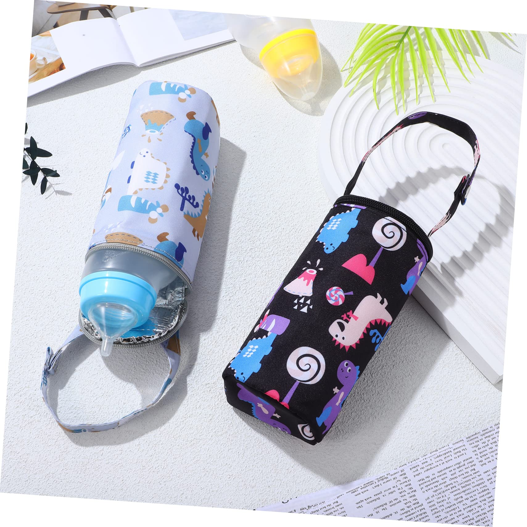 STOBOK 6piezas Bolsas Térmicas para Biberones Diseño y Patrón De Dibujos Animados Bolsa Aislante para Transporte De Leche Materna para Paseos y Viajes
