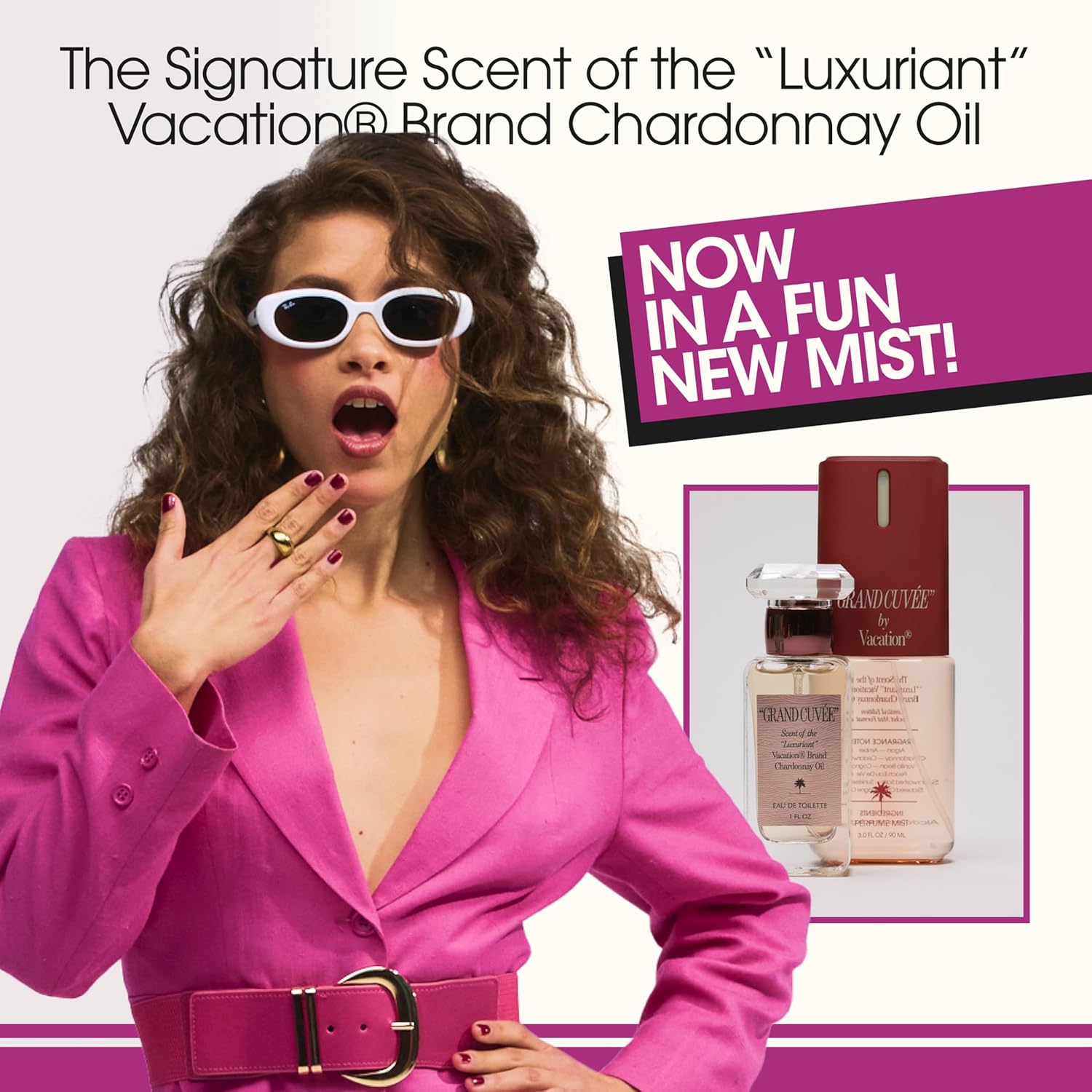 VACATION GRAND CUVÉE Body Mist, Perfumed Body Spray for Women & Men, Aloe Vera, Argan Oil, Amber, Vanilla Bean, Peach & Oceanic Scent, Layer with Eau de Toilette, Travel Size 3 fl oz - Image 3