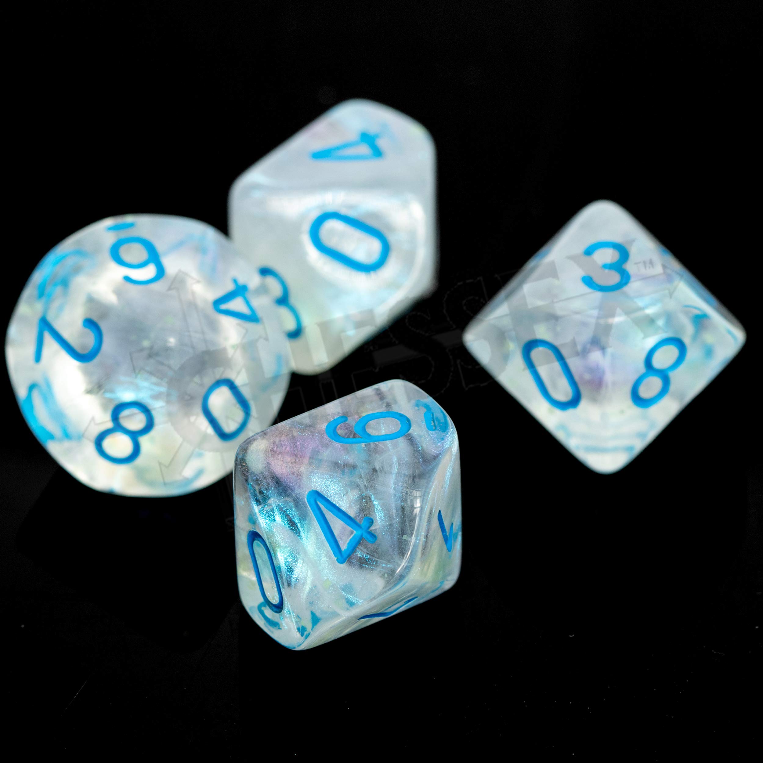 ChessexBorealis Icicle Luminary 10 x D10 Dice Set CHX27381, Medium