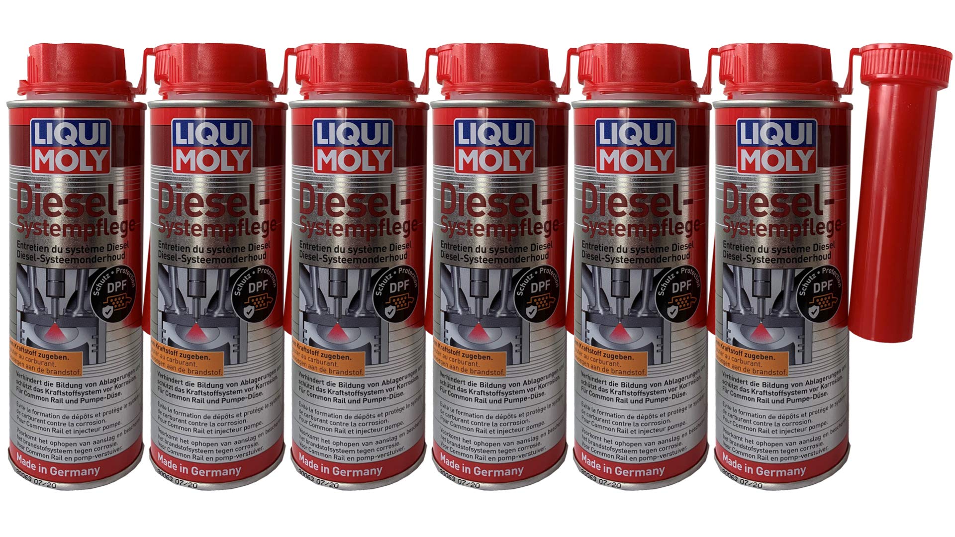 6x LIQUI MOLY 5139 Systempflege Diesel Motor Reiniger Pflege Kraftstoff Additiv