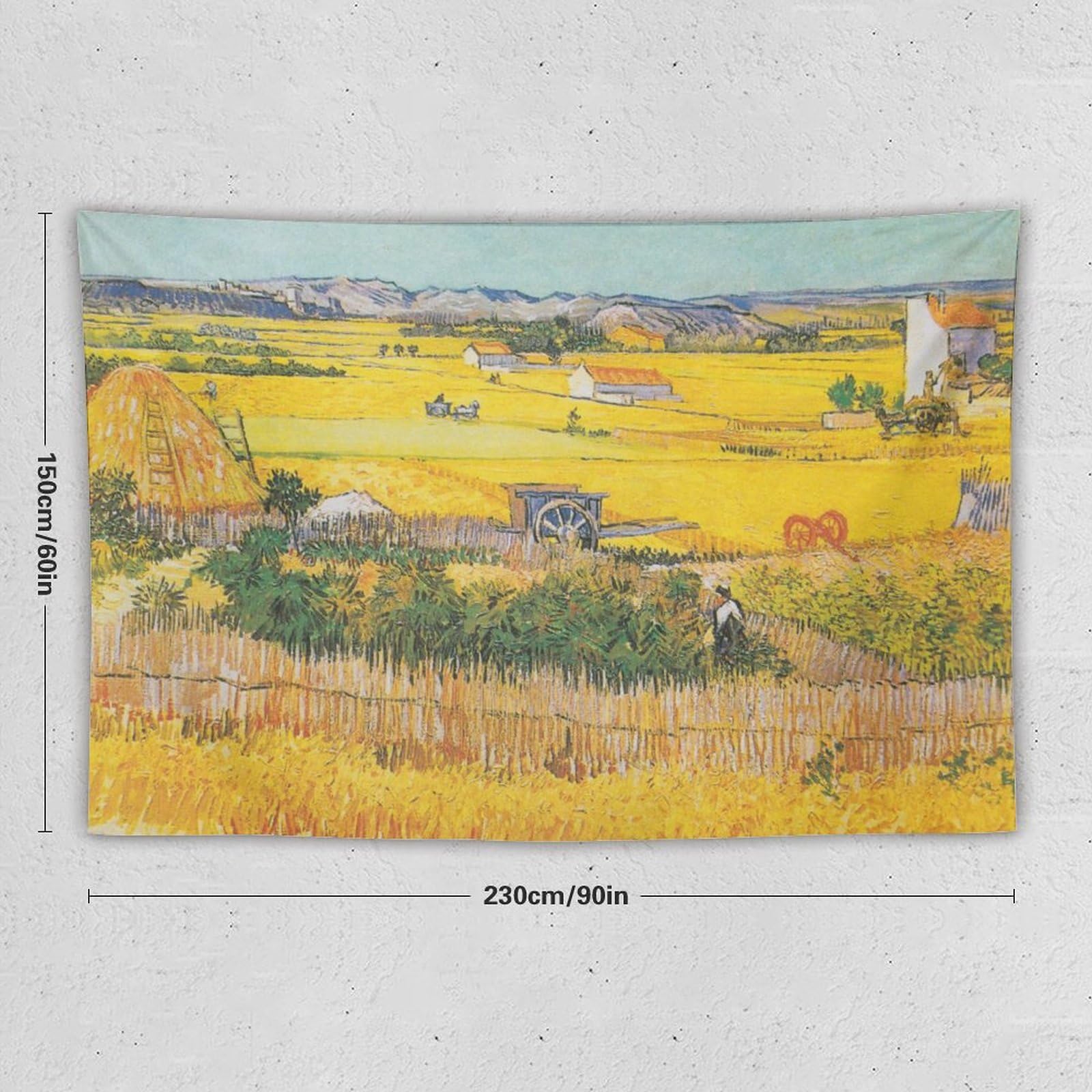 Amazon.co.jp: Van Goghファン・ゴッホ 「麦秋のクローの野」 アート