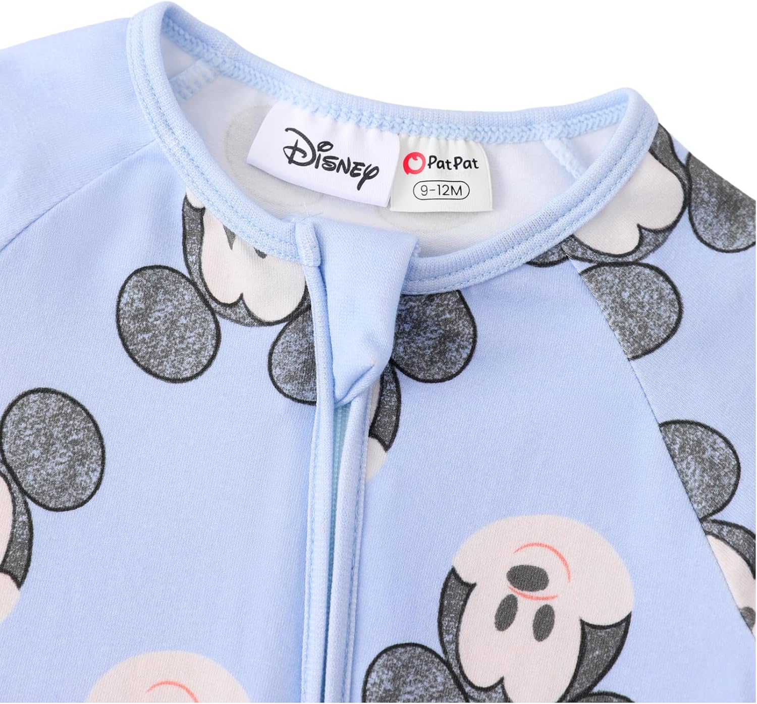 Disney Princess Ariel Belle Moana Mickey Minnie Baby Organic Cotton Footie Zipper Pajamas Newborn Infant Romper - Image 7