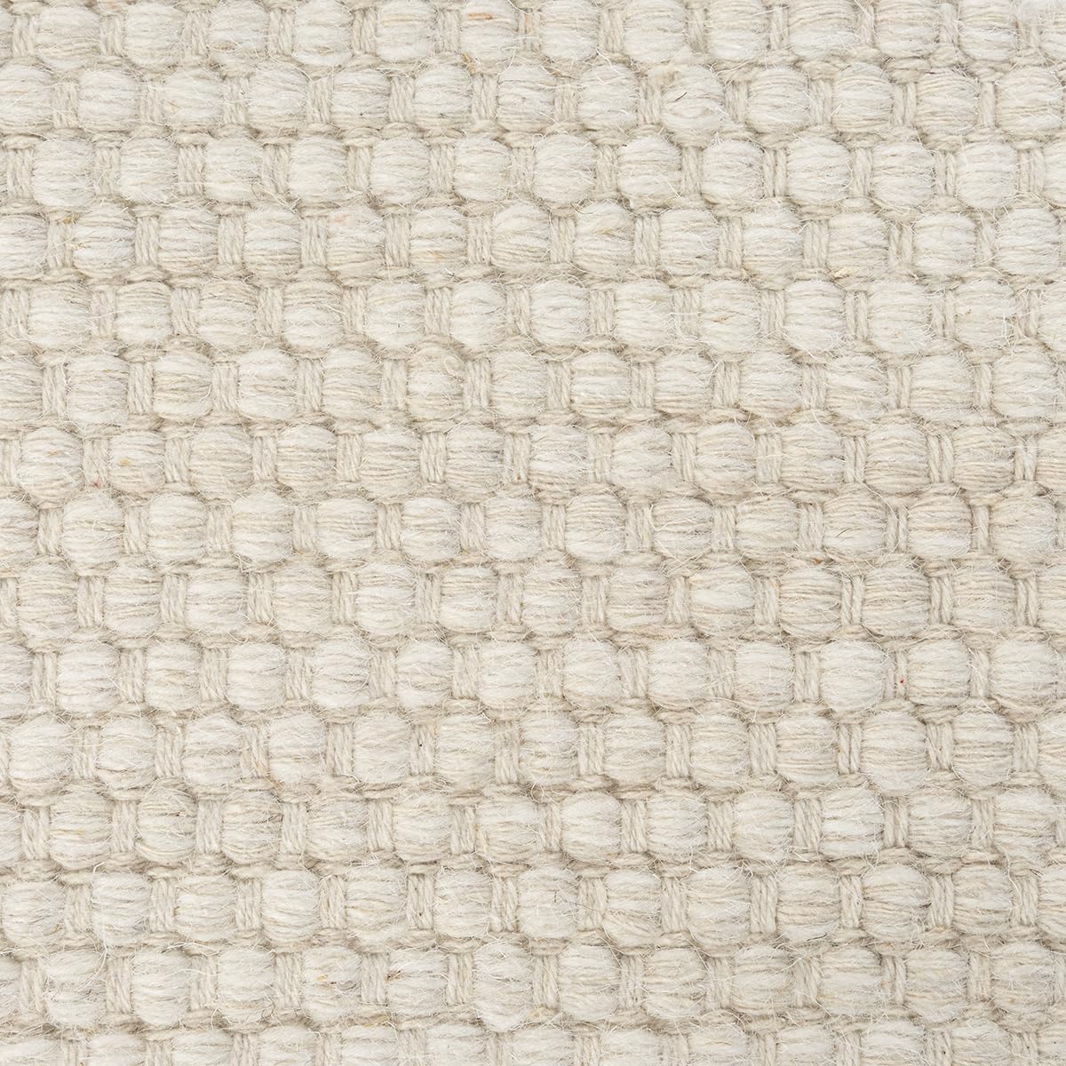 the carpet Deluxe Wool Tapis en Laine tissé à la Main dans Un Style bohème scandinave Naturel, Travail Artisanal pour Un Style Unique, crème, 160 x 230 cm