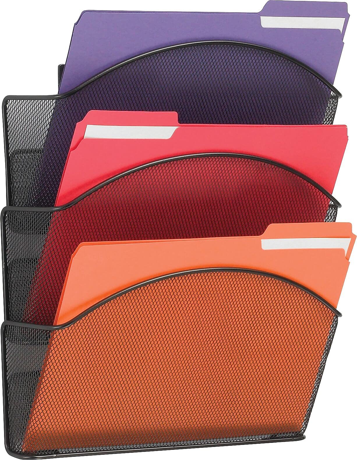 Amazon.com: Safco 5652BL Onyx Steel Triple Wall Pocket Letter