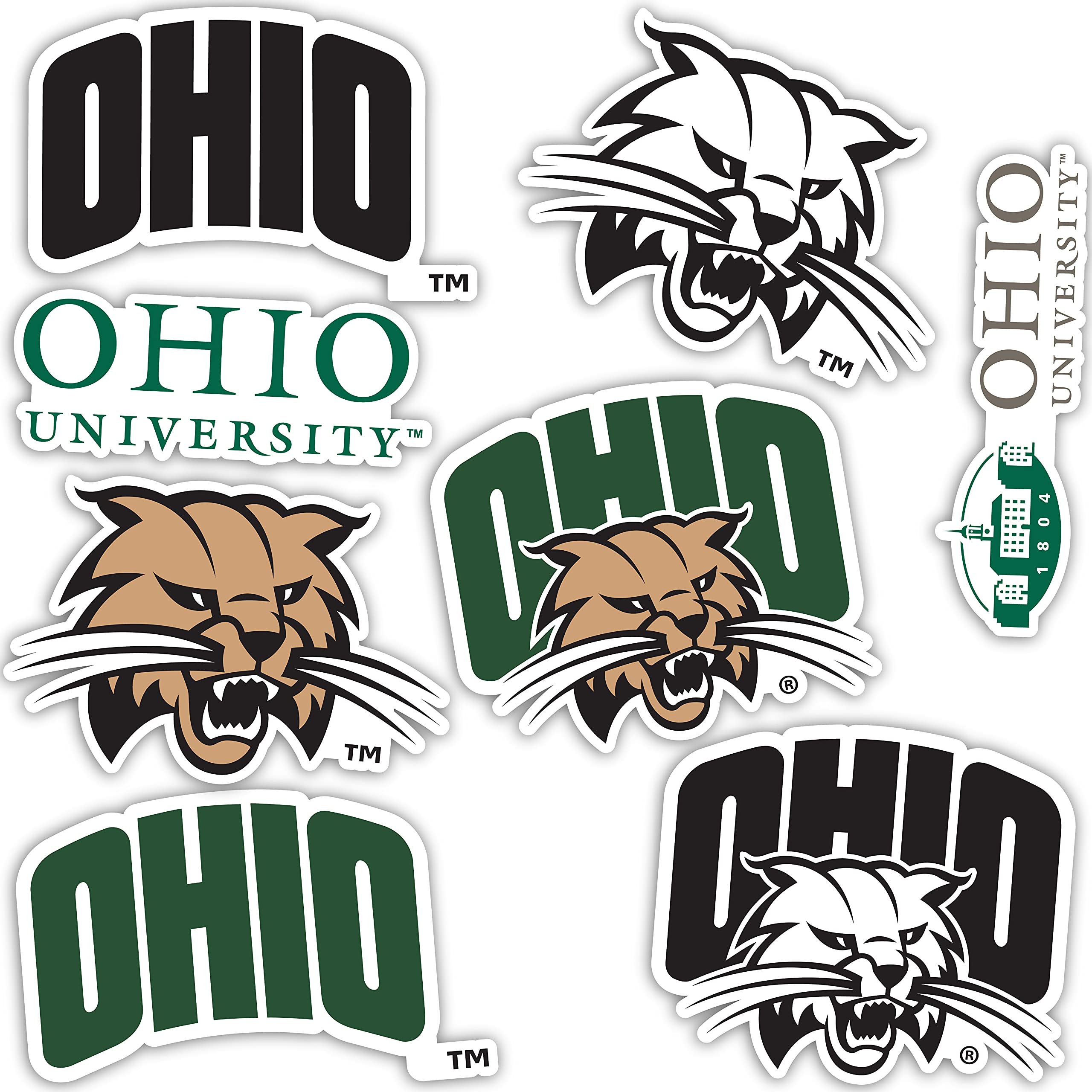 Amazon.com: Ohio University Bobcats Sticker Vinyl Decal Laptop Water Bottle  Car Scrapbook (Type 2) : Sports & Outdoors