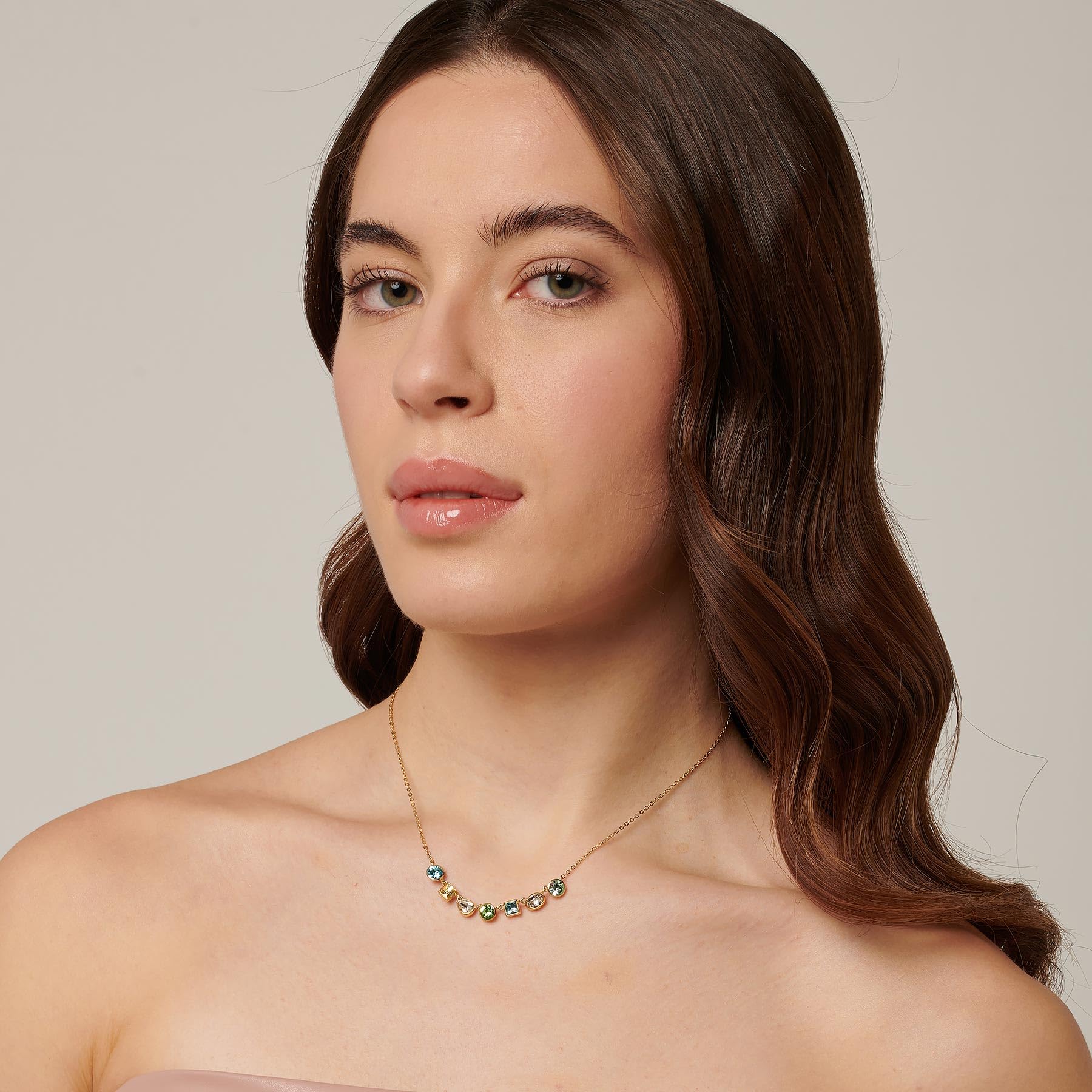 Brosway Collana Donna, Collana in Acciaio e Cristalli | Collezione Symphonia - BYM164