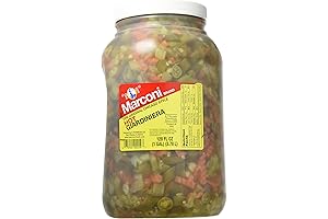 Marconi's Savory Chicago-Style Hot Giardiniera (1 Gallon)