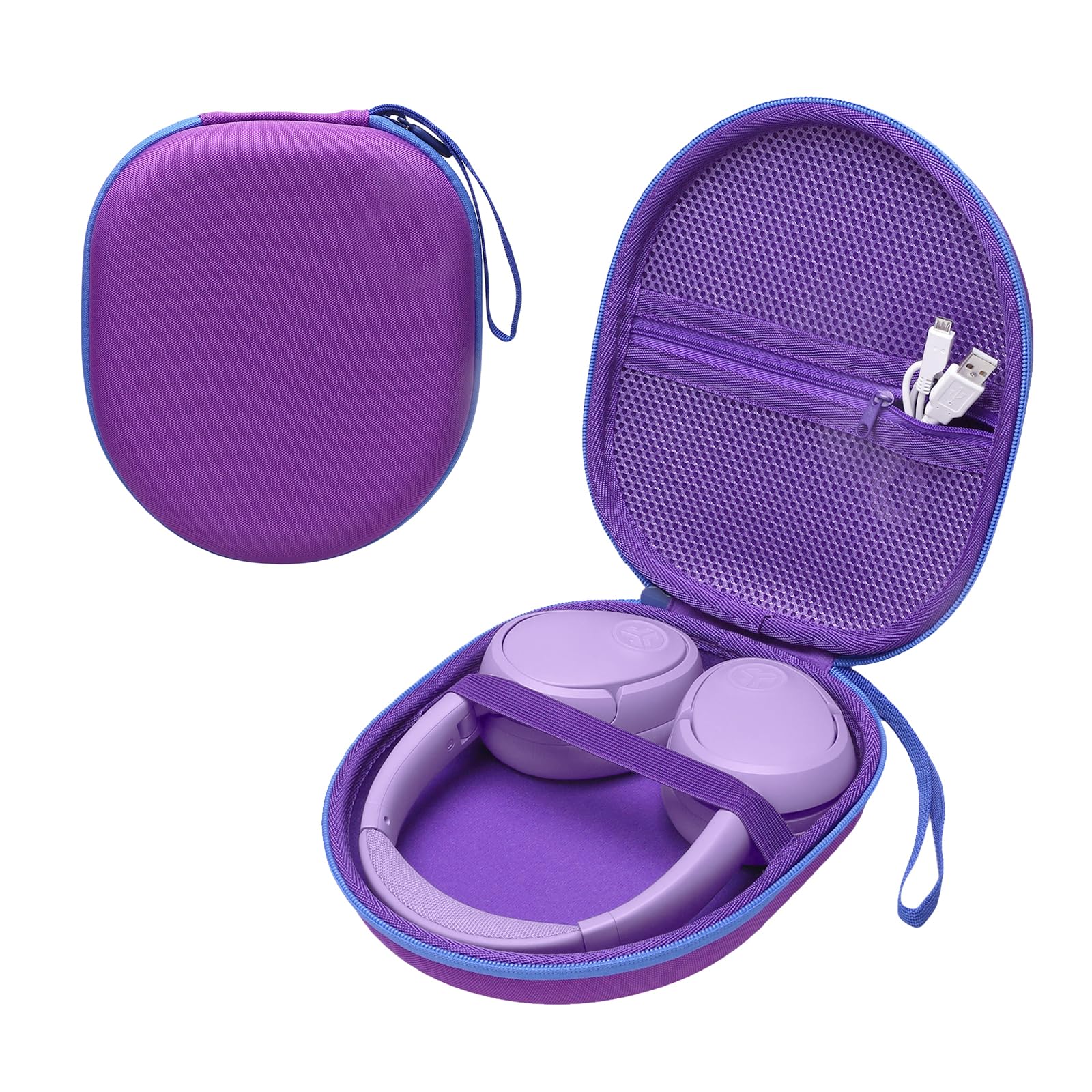 Headphone Headset Case Compatible with JBL Tune 520BT 720BT/BERIBES/KVIDIO/Soundcore by Anker/Sony Wireless On-Ear Headphones, Dark Purple
