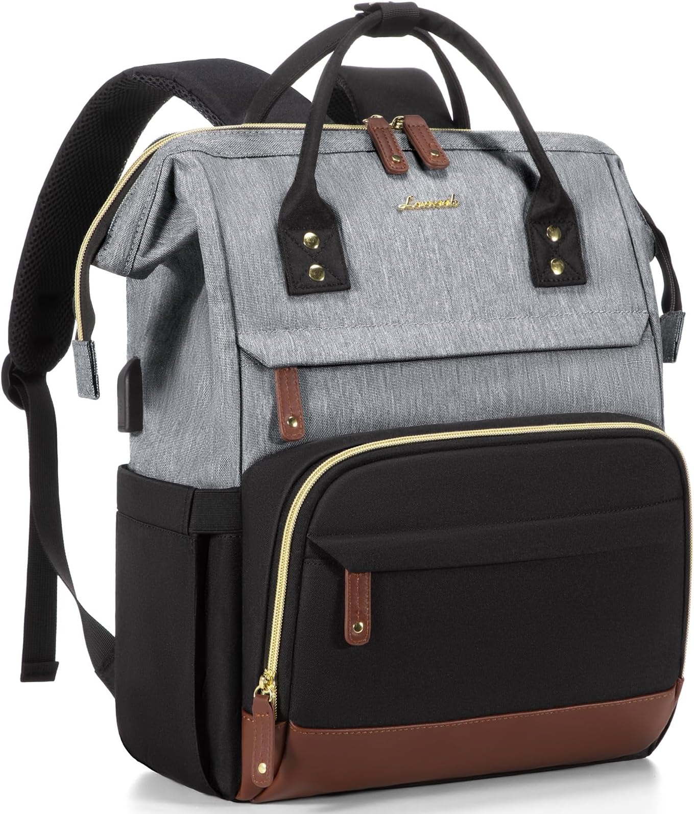 LOVEVOOK Rucksack Damen, 15,6 Zoll Laptop Schulrucksack Mädchen Teenager mit Laptopfach