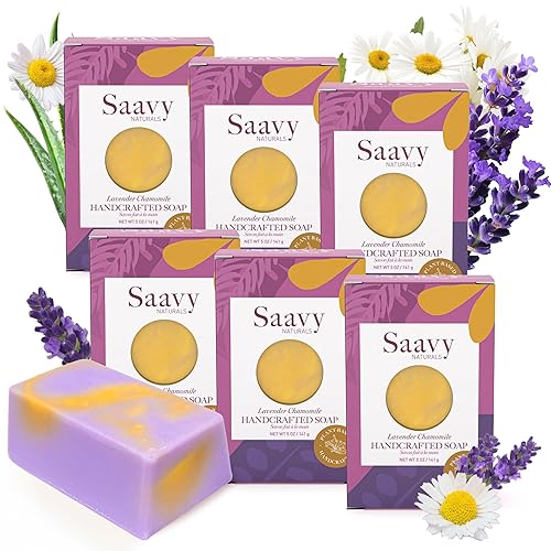 Miniatura 17 de Saavy Naturals Barras de jabón corporal hechas a mano, rosa búlgara, hidratante para mujeres, fórmula vegana orgánica, espuma cremosa sin residuos,