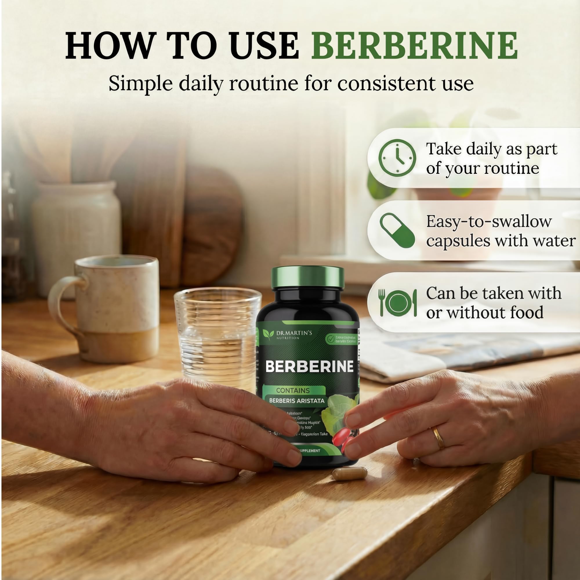 Potent 1200mg Berberine Supplement | 120 Capsules | Berberine HCL For Glucose Metabolism | Supports Healthy Weight Management, Healthy Immune System | Improves Cardiovascular & Gastrointestinal Health — Amazon image 5