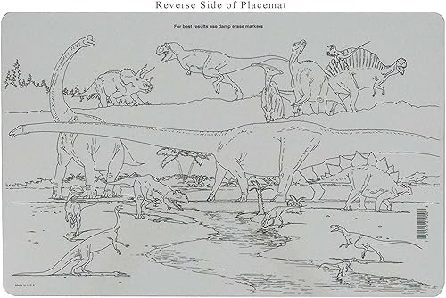 Miniatura 3 de Paquete de 3 manteles individuales dinosaurios, sistema solar, rocas y minerales