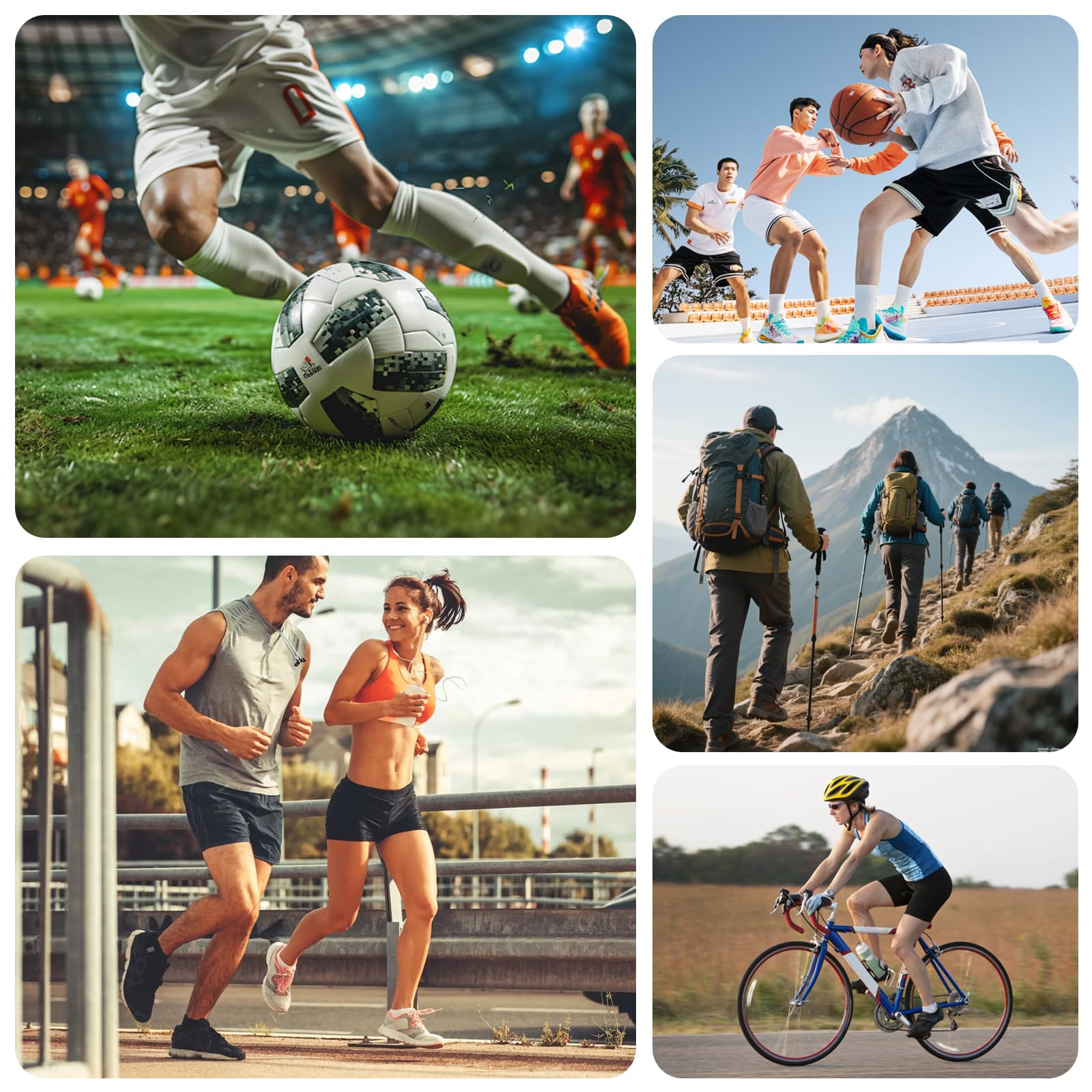 6 Pares Calcetines de Fútbol, Calcetines Antideslizantes Futbol 39-46, Medias Futbol Hombre, Absorben el Sudor y Transpirables, para Hombre y Mujer