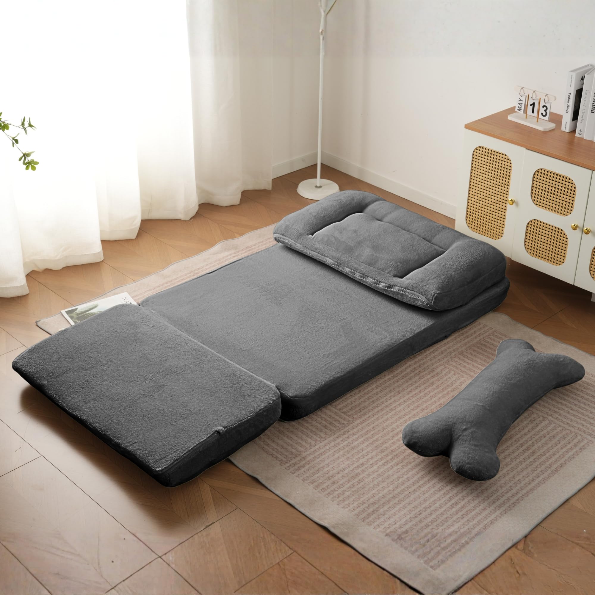 Amazon｜ソファベッド フロアソファ 4WAY 幅約90cm 1人掛け 6段階