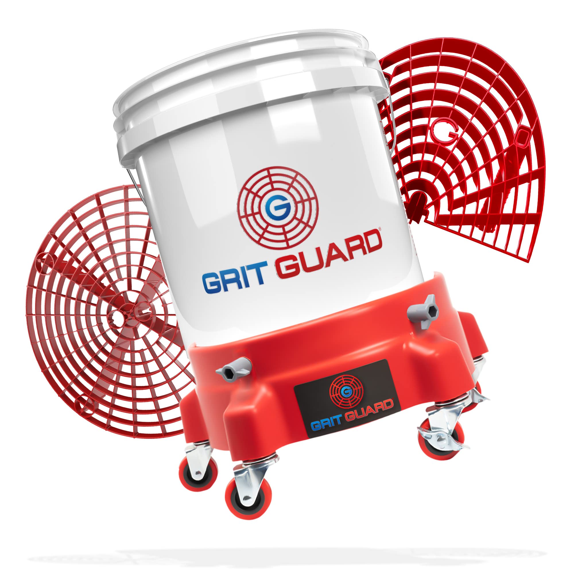 detailmate GRITGUARD - Set di secchio professionale per il lavaggio a mano in auto, moto