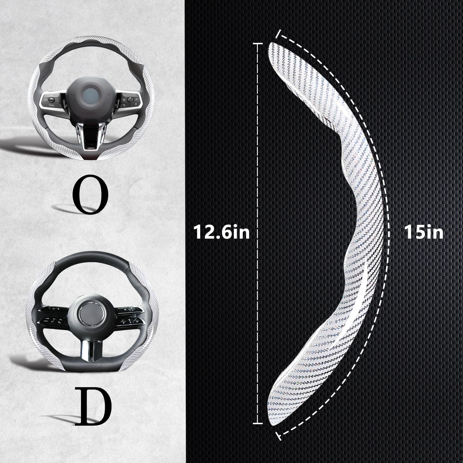 Funda Volante para F-Pace 2016-2026 (Blanco 2PCS 3PCS/Blanco)