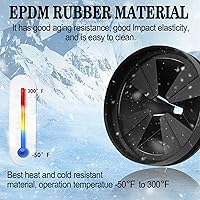 Vista 8 de Protector contra salpicaduras para triturador de basura, 3 3/8 pulgadas mejorado para InSinkErator Evolution Series QCB-AM, inserto de drenaje