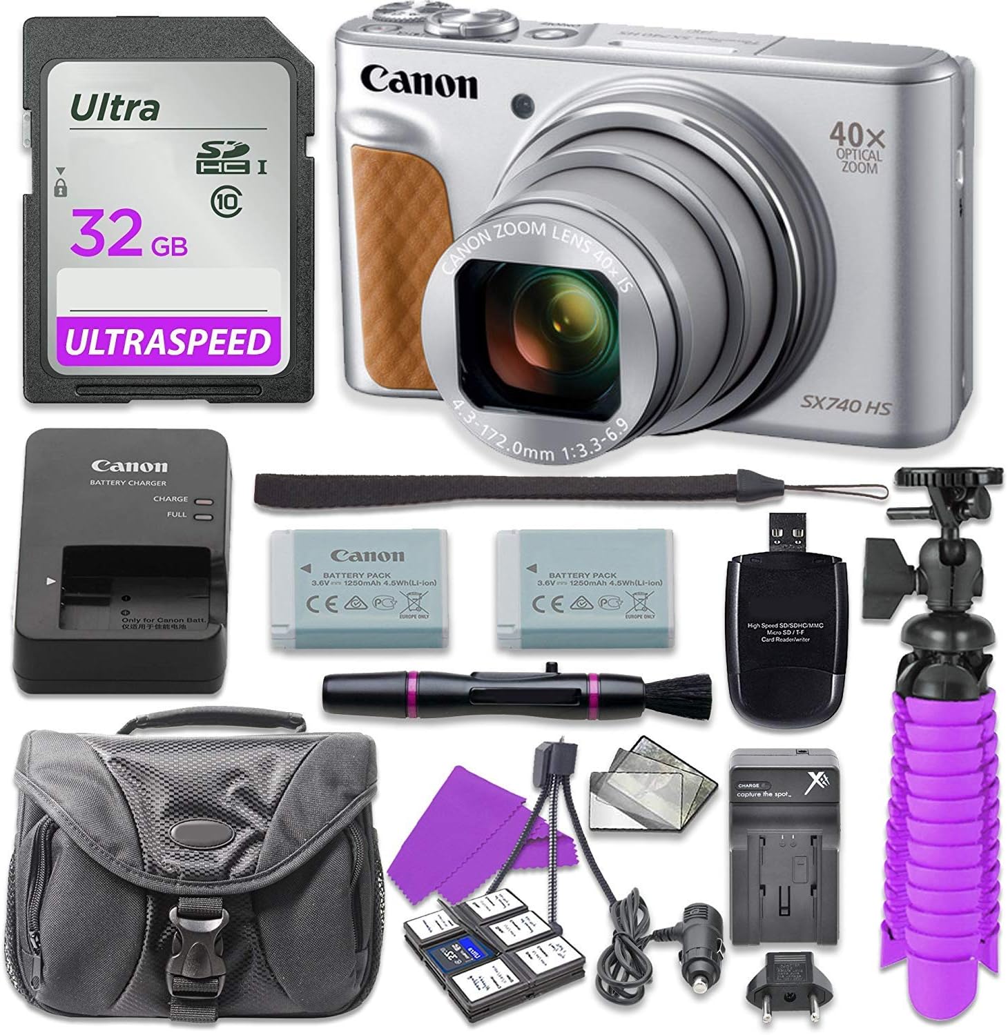 Amazon Canada Canon PowerShot SX740 HS Digital Camera (Silver) with