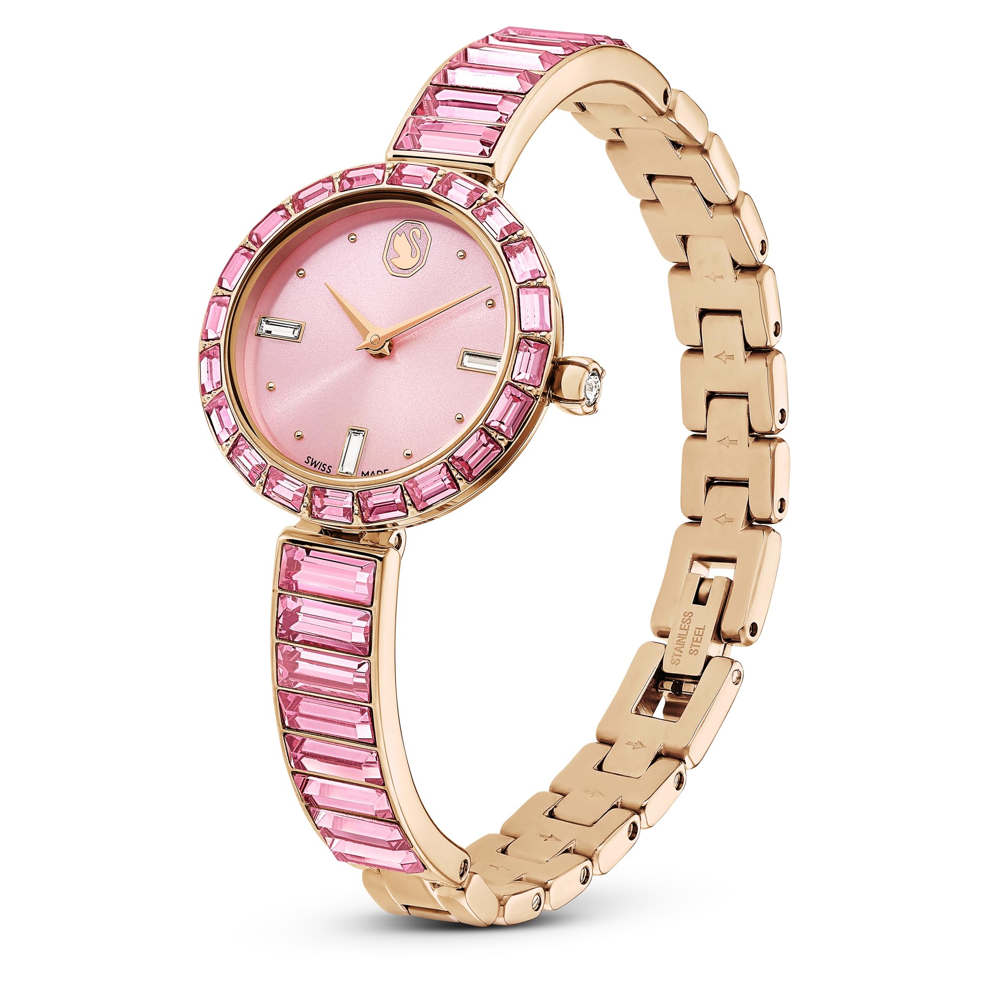 Swarovski Matrix Armreif 5679890 Damenuhr aus Edelstahl