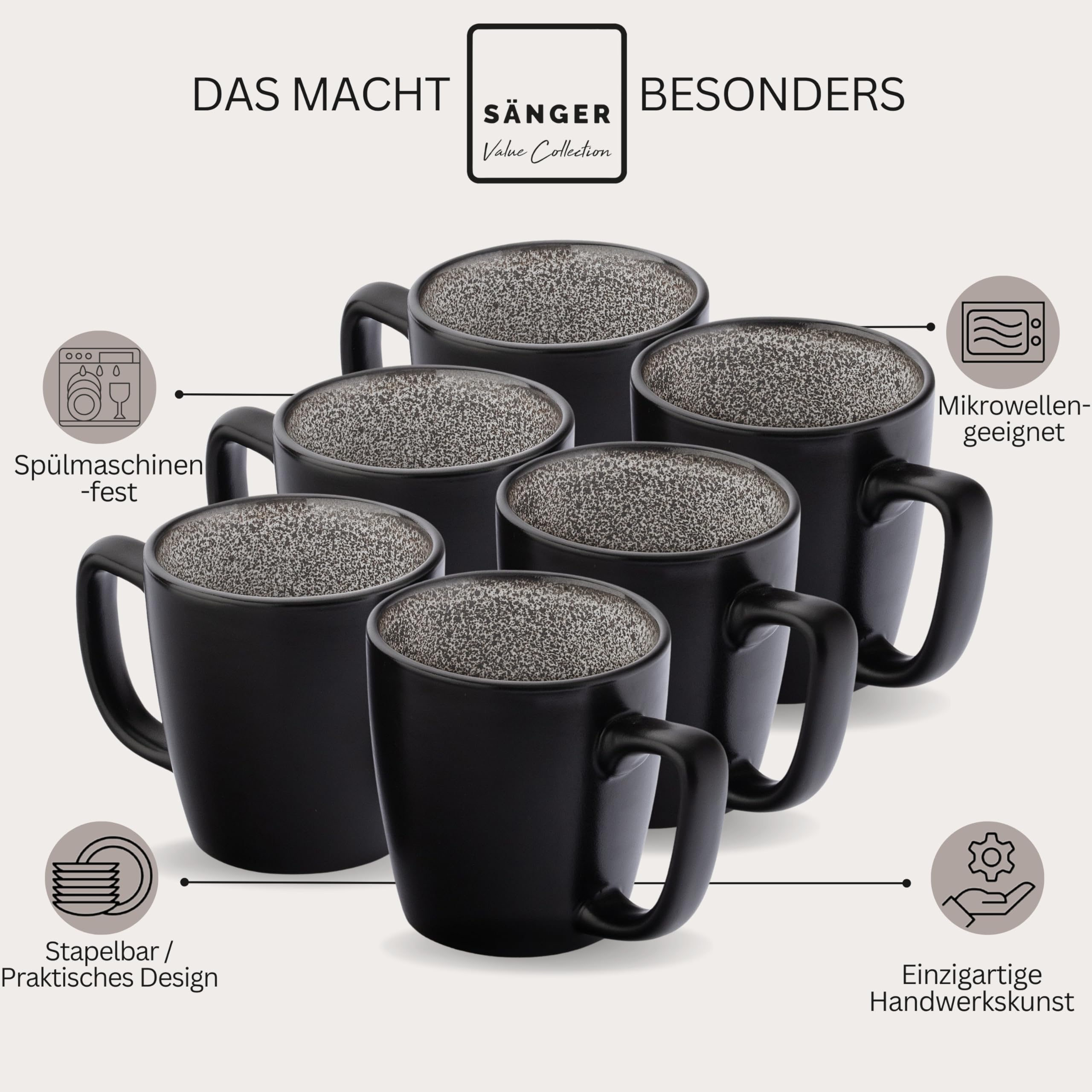 Sänger Luxor Kaffeebecher 6 Personen – Bild 4