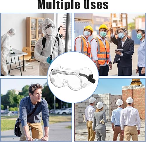 Miniatura 7 de Paquete de 2 gafas de ducha ajustables, protectores de pestañas y cejas, protector de ojos después de cirugía de cataratas