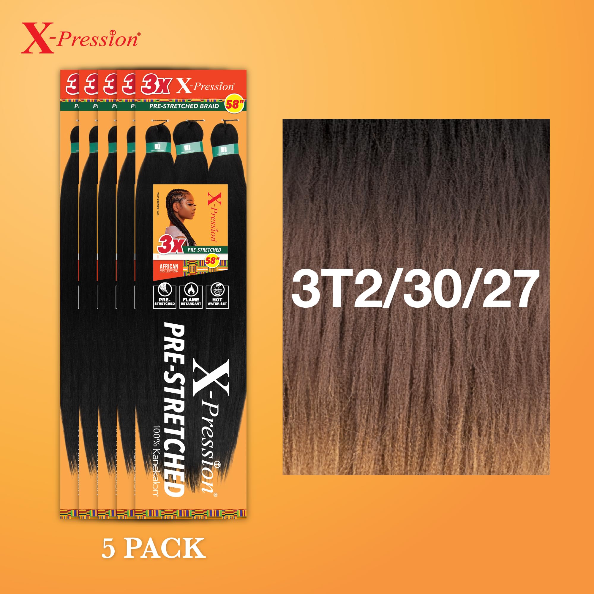 Amazon.com : Sensationnel X-pression prestretched braiding  display picture 2