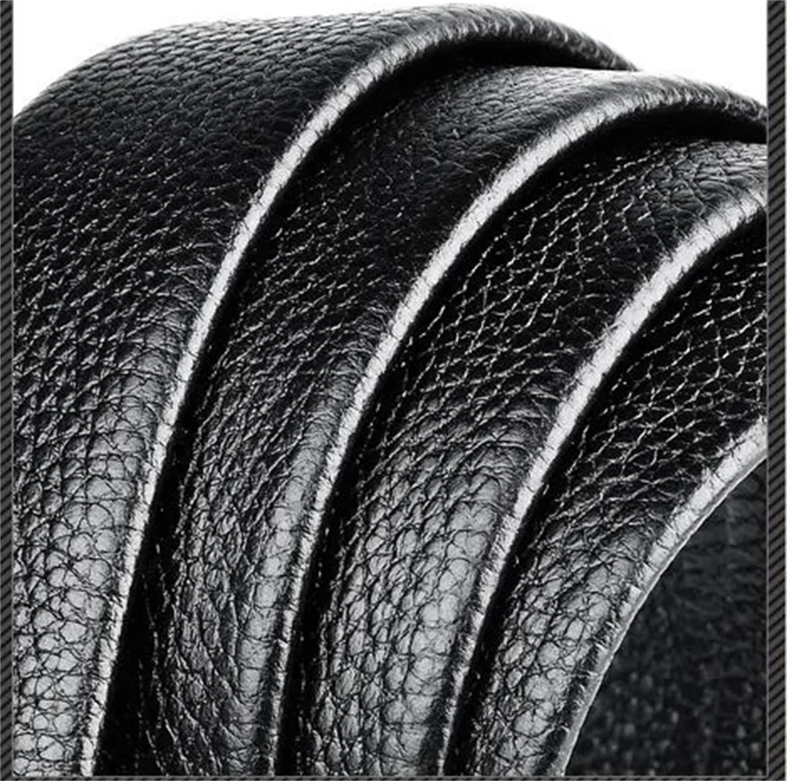 Ceinture Homme Cuir Ceinture pour Hommes en Cuir Souple avec Auto-Boucle Décontracté Et Polyvalent pour Les Jeans