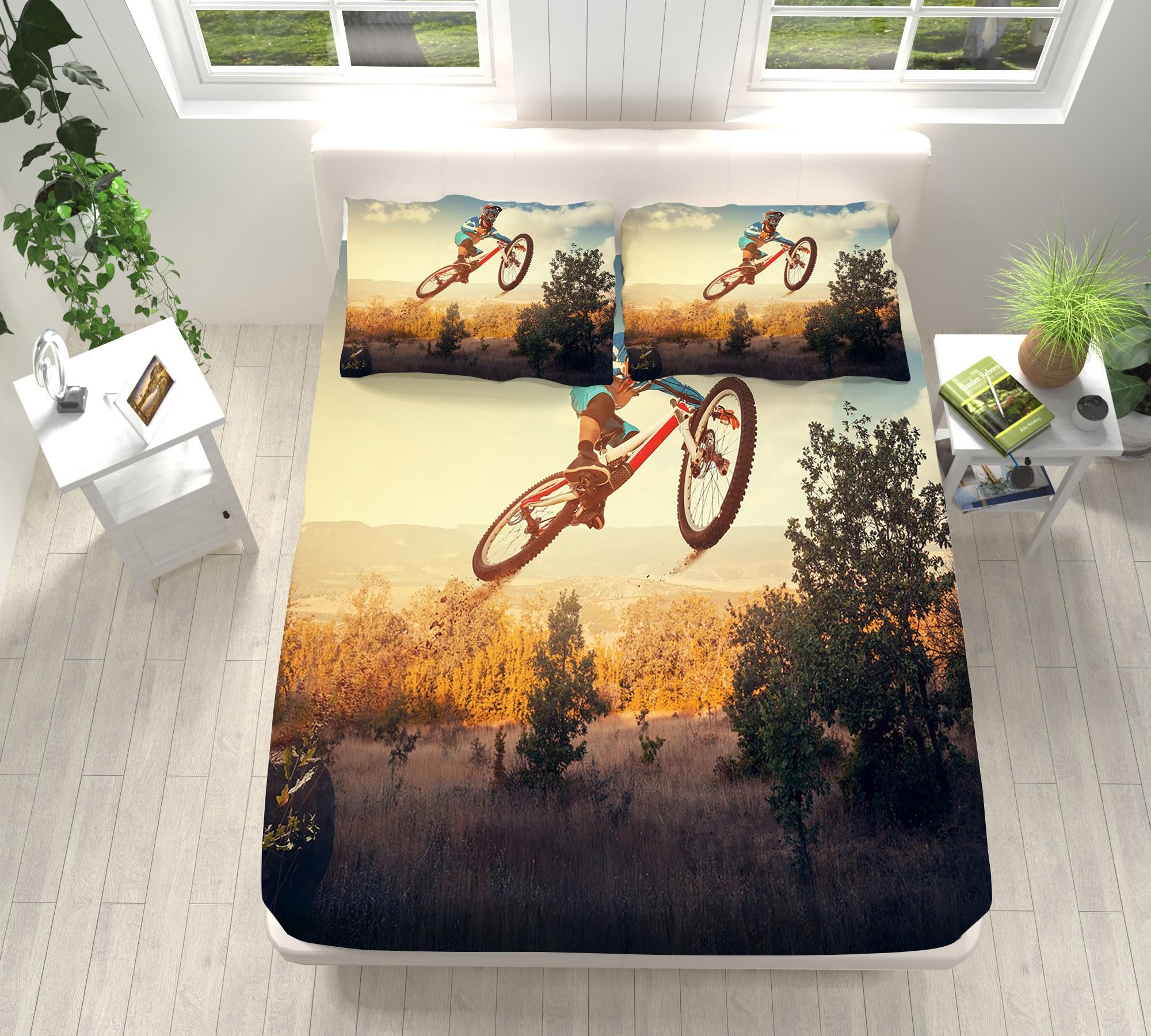 Drap housse moto 180x200 cm en microfibre lavable avec bonnet 30 cm