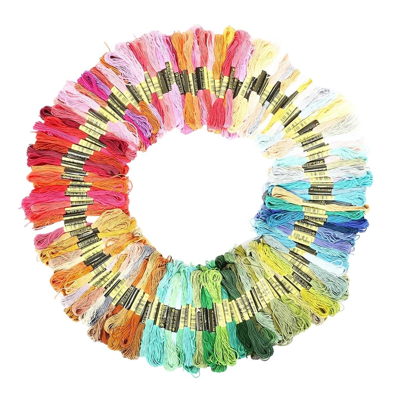 Stickgarn 100/200/447 Stück Stickgarn, gemischte Farben, Baumwolle, Nähen, Stränge, Basteln, Kreuzstich, Floss-Set, Linie DIY-Werkzeuge, Herstellung von Armbändern(200pcs)