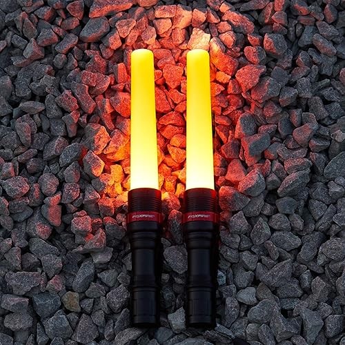 Miniatura 3 de FOXFIRE Kit de bastón de tráfico con linterna LED de 250 lúmenes, visibilidad de 12 milla para personal de eventos, control de multitudes y control